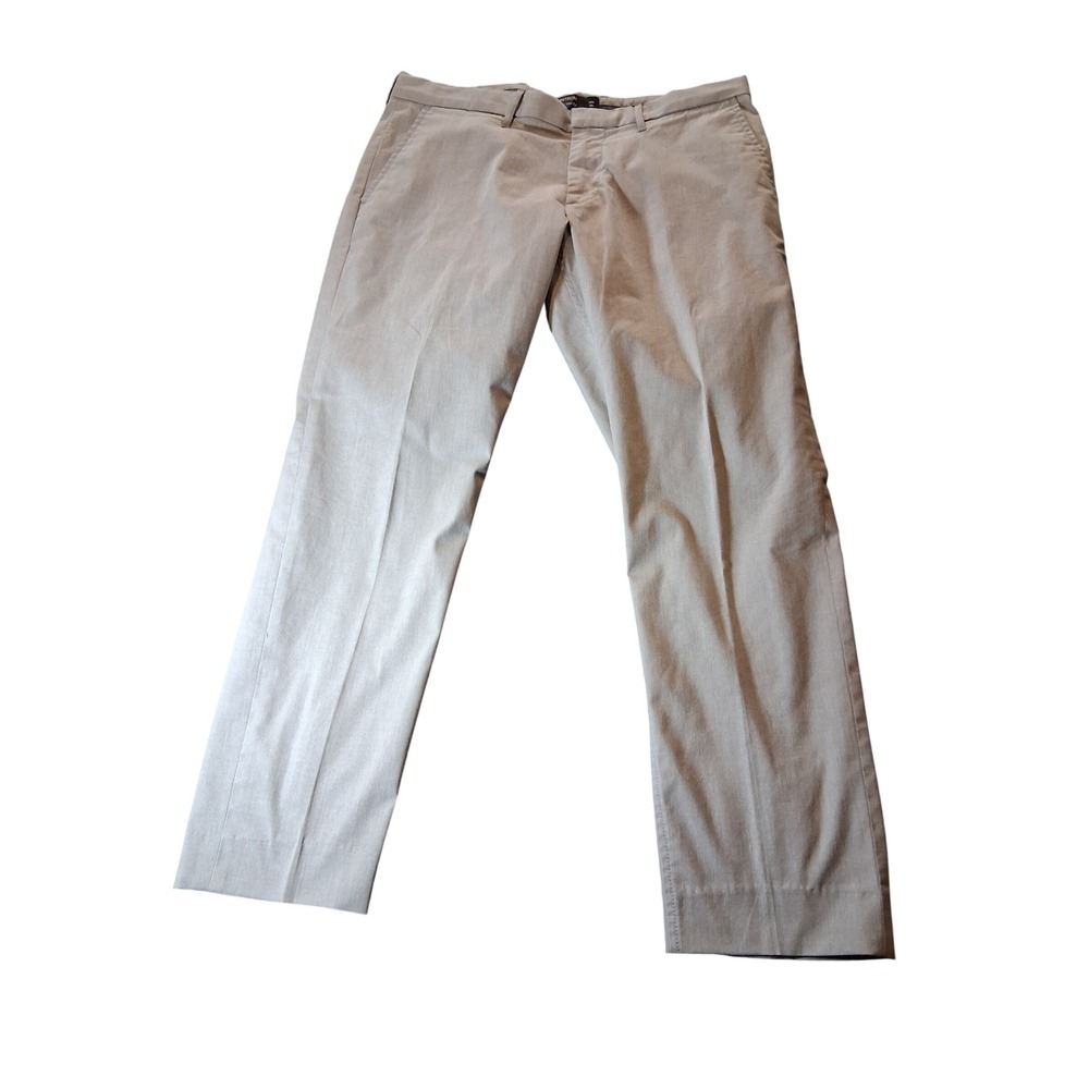 Nordstrom Tech-Smart Slim Fit Pants Mens 34W 30L Light Gray Performance Chino